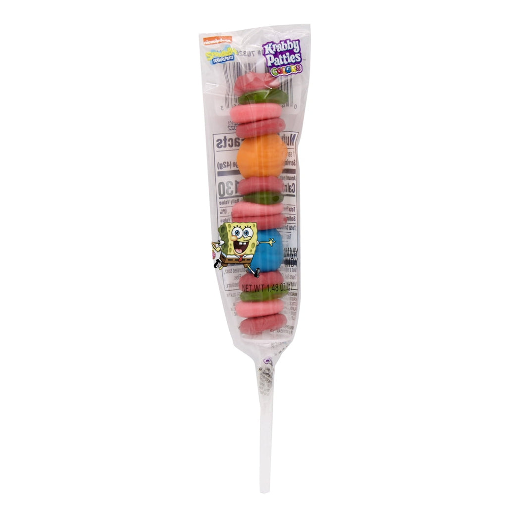 Frankford Nickelodeon SpongeBob SquarePants Easter Krabby Patties Colors Gummy Candy Pop 1.31oz