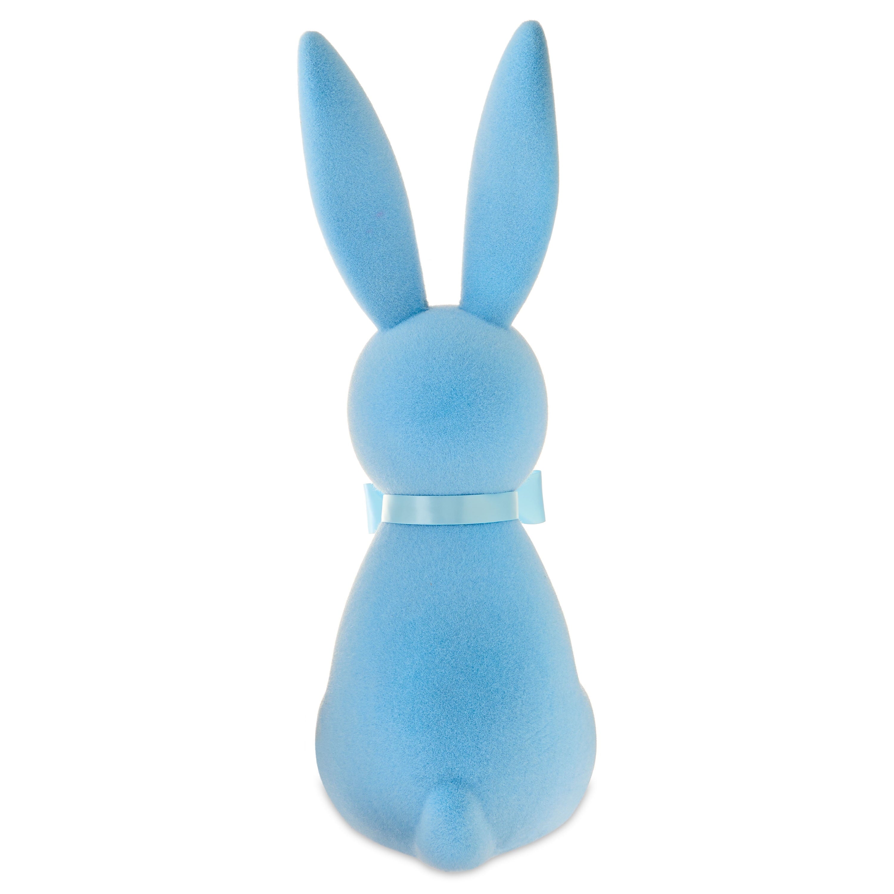 Flocked Bunny Tabletop Decoration, Blue, 27", Easter by Way To Celebrate
