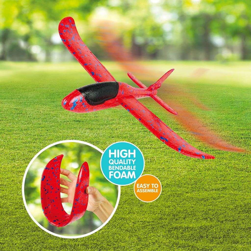 Play Day Glider Plane – 15" Wingspan, Highly Durable Toy Aircraft for Kids