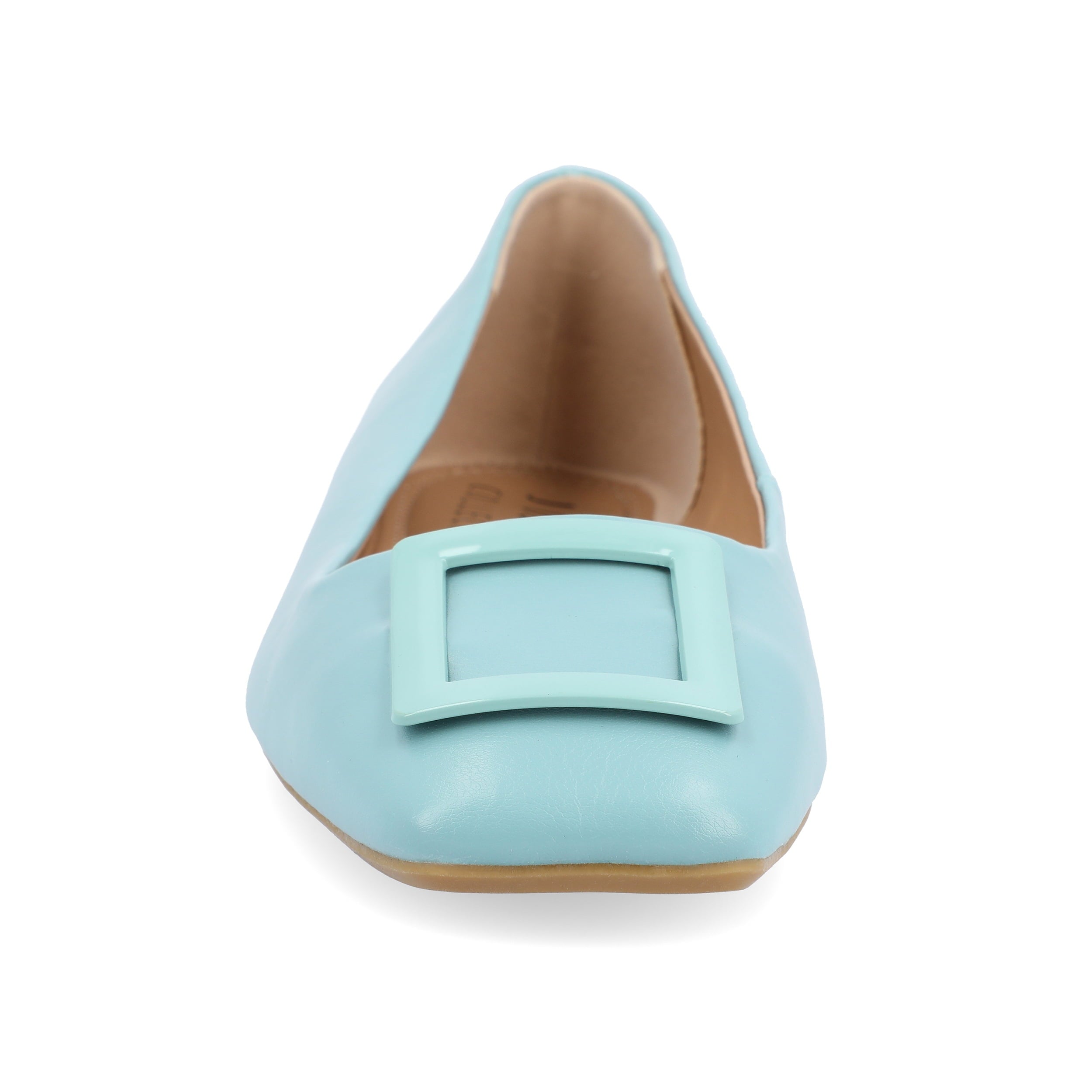 Journee Womens Zimia Ballet Slip On Square Toe Dress Flats