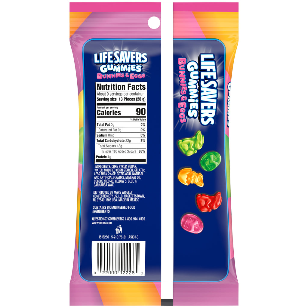 Life Savers Gummies Bunnies & Eggs Easter Candy Assortment - 9 oz Bag