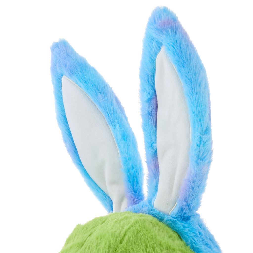 Large Dinosaur Plush with Bunny Ears, Green and Blue, 19", Easter by Way To Celebrate