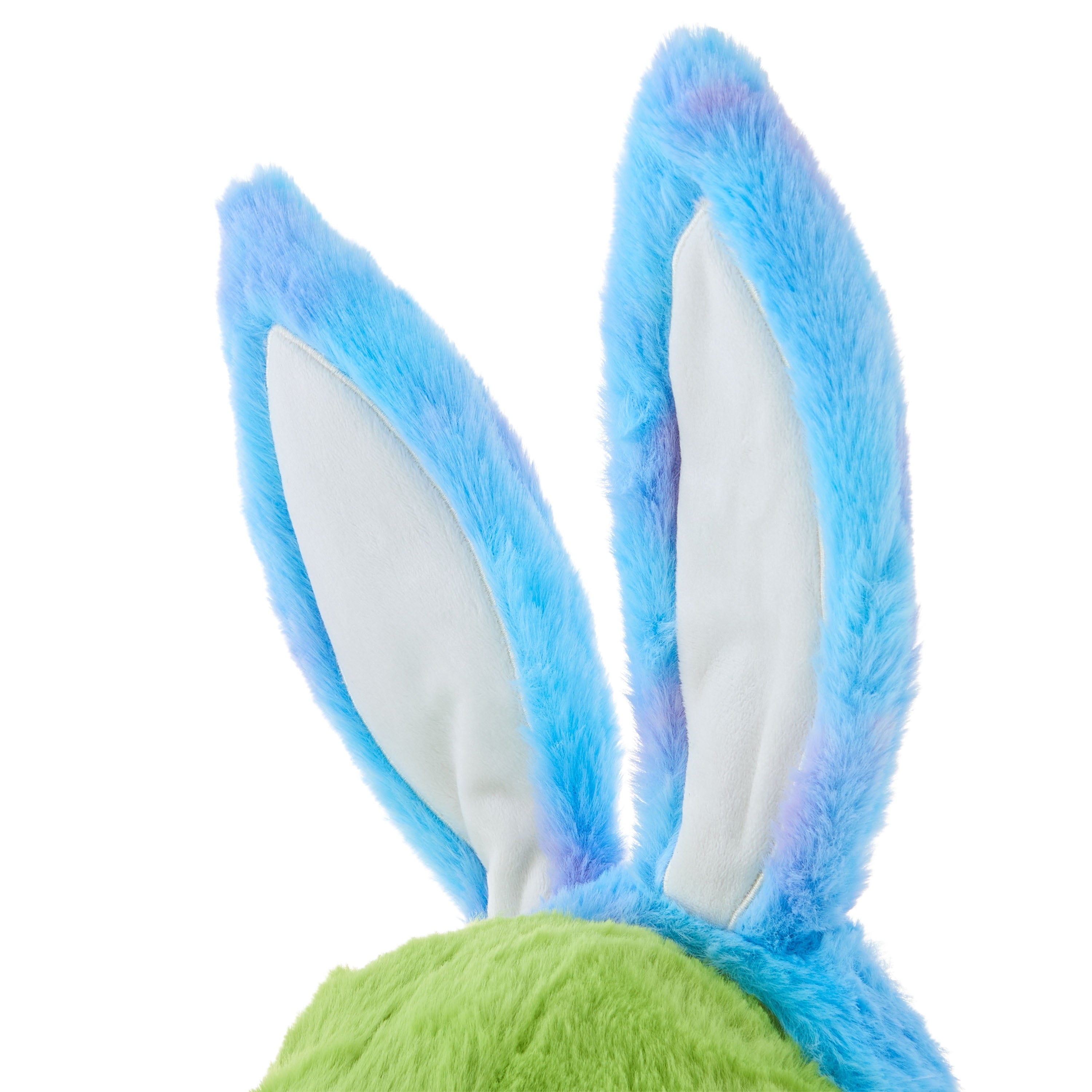 Large Dinosaur Plush with Bunny Ears, Green and Blue, 19", Easter by Way To Celebrate