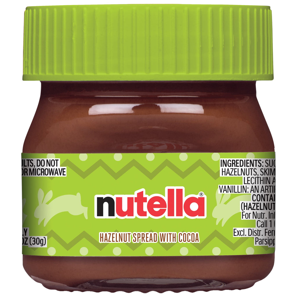 Nutella Hazelnut Spread, Perfect For Easter Baskets, Gifting and Celebrations, 1.05 oz Jar, Easter Basket Essential