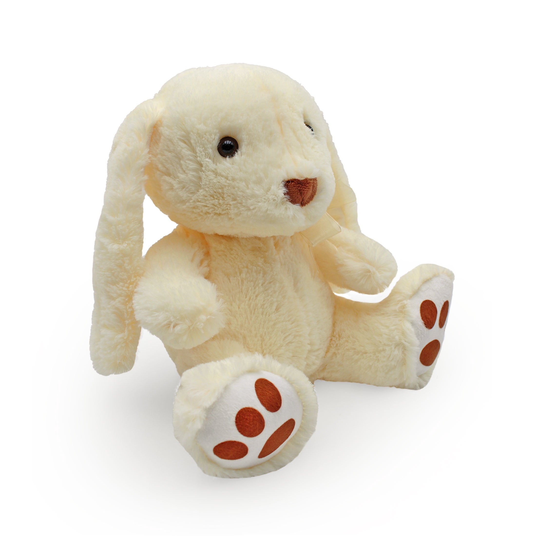 Tan Floppy Ear Bunny Plush Prefilled Easter Basket, by Megatoys