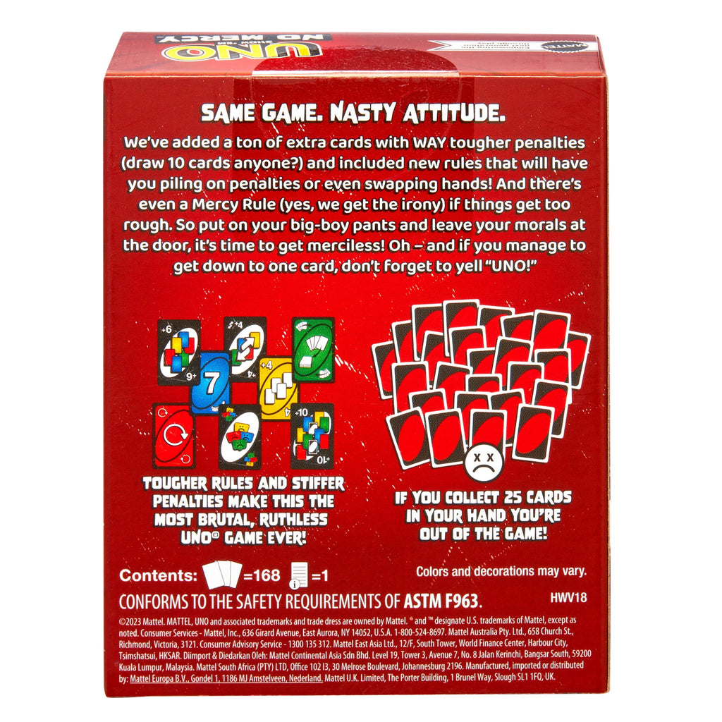 UNO Show ‘em No Mercy Card Game for Kids, Adults & Family Night, Parties and Travel