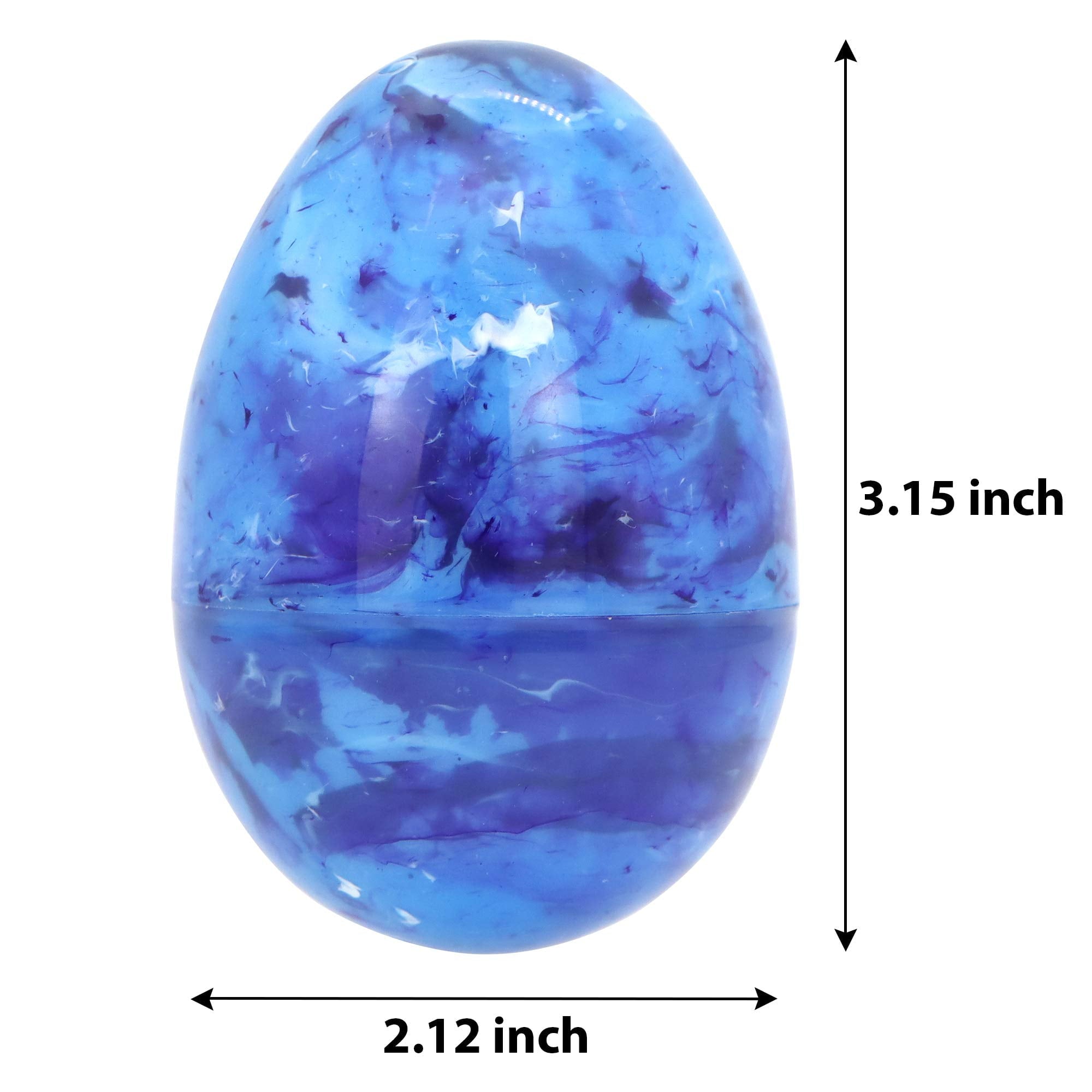 Joyfy 30 Pcs Plastic Easter Eggs,Iridescent Printed Empty 3.15" Tall for Easter Egg Hunt, Basket Stuffers Fillers, Classroom Prize Supplies, Filling Treats and Party Favor